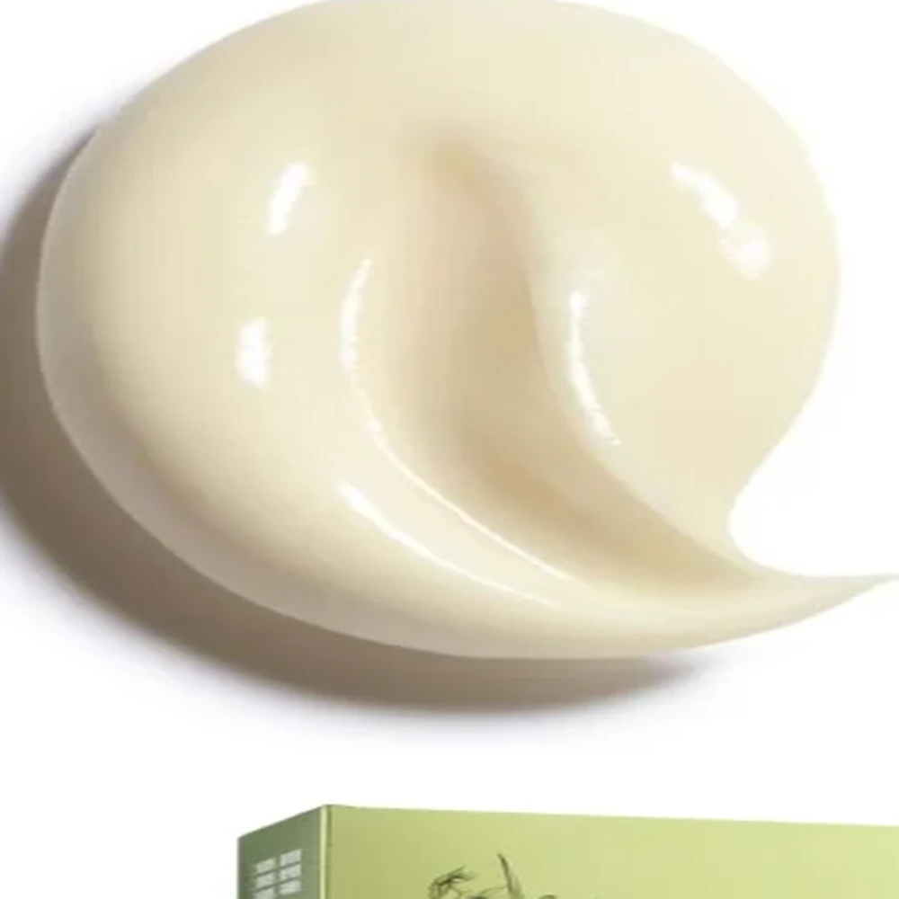 White cream texture for natural black hair color